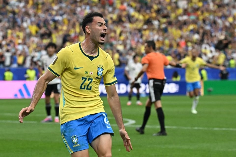 Gabriel Martinelli, atacante da Seleção Brasileira/PAUL ELLIS / AFP