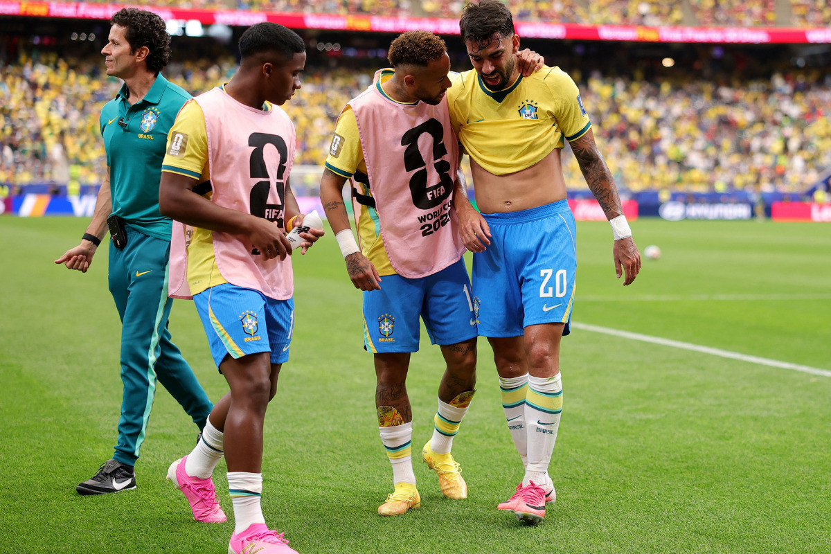 Lucas Paquetá tem lesão muscular constatada e vira preocupação na Seleção Brasileira. 
/Foto: ALEX SLITZ / GETTY IMAGES NORTH AMERICA / GETTY IMAGES VIA AFP