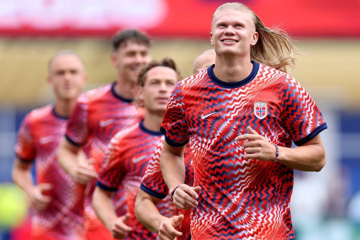 Erling Haaland, atacante da Noruega/ Getty Images via AFP