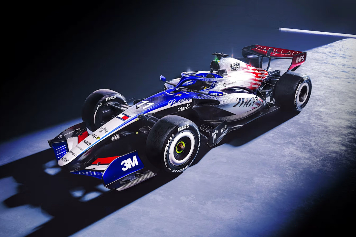 Cadillac apresenta pintura comemorativa da independência dos EUA para o GP de Silverstone  (Divulgação)