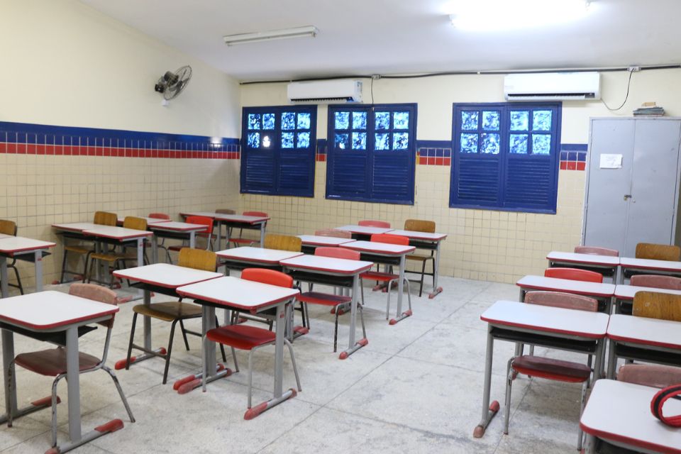 Sala de aula de escola municipal de Olinda/Foto: Prefeitura de Olinda/Divulgação