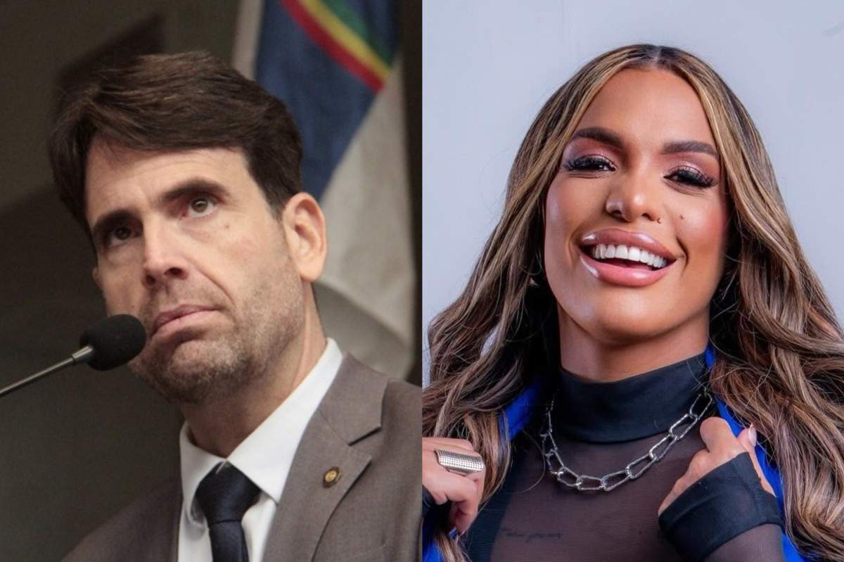 O vereador Eduardo Moura e a cantora Dany Myler./Foto: Divulgação/Câmara do Recife e Reprodução/Redes sociais