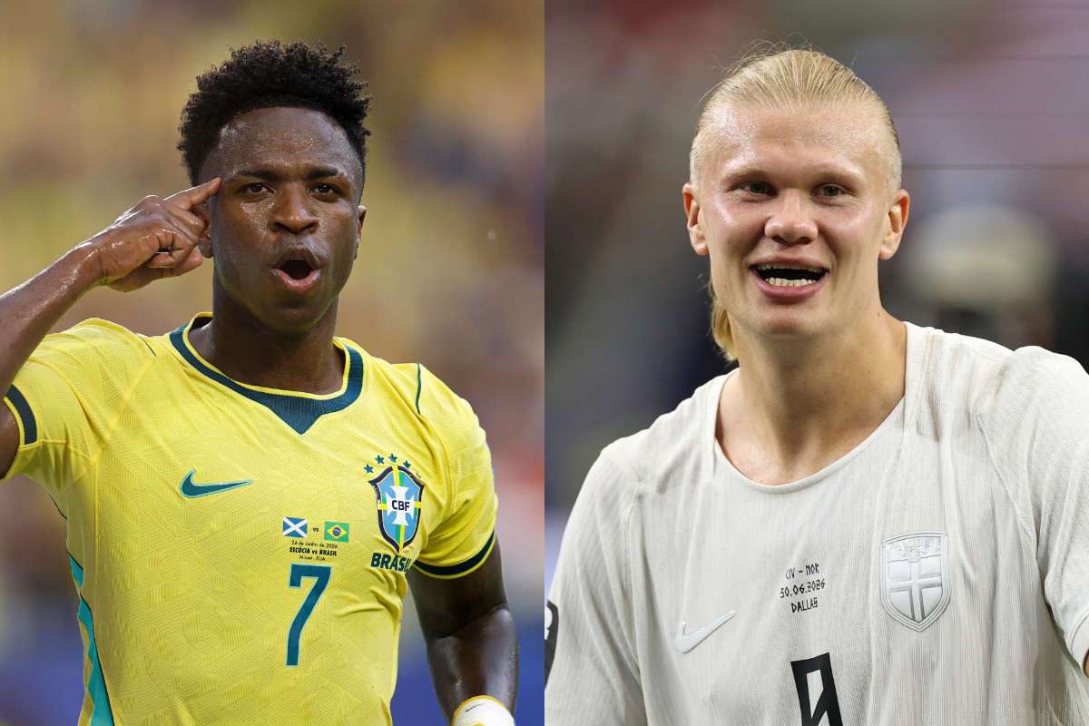 Brasil x Noruega: hor&aacute;rio, escala&ccedil;&otilde;es e onde assistir ao jogo da Copa hoje. /Fotos: Rafael Ribeiro/CBF | Stacy Revere / GETTY IMAGES NORTH AMERICA / Getty Images via AFP