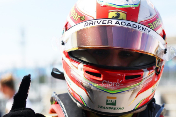 O pernambucano Rafael Câmara garantiu sua 3° pole position na Fórmula 2 (Reprodução/Redes Sociais )