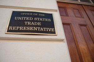 Fachada do Escrit&oacute;rio do Representante Comercial dos Estados Unidos