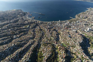 Vista a&eacute;rea de Valpara&iacute;so, Chile