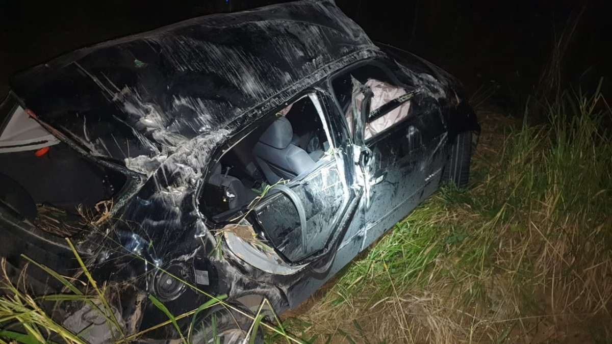 O veículo ficou destruído /Divulgação/PRF
