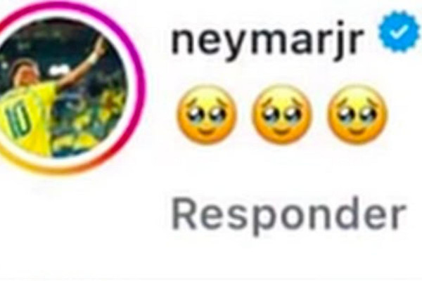 Comentário de Neymar no vídeo que pede sua participação na Copa do Mundo 2030 (Reprodução)