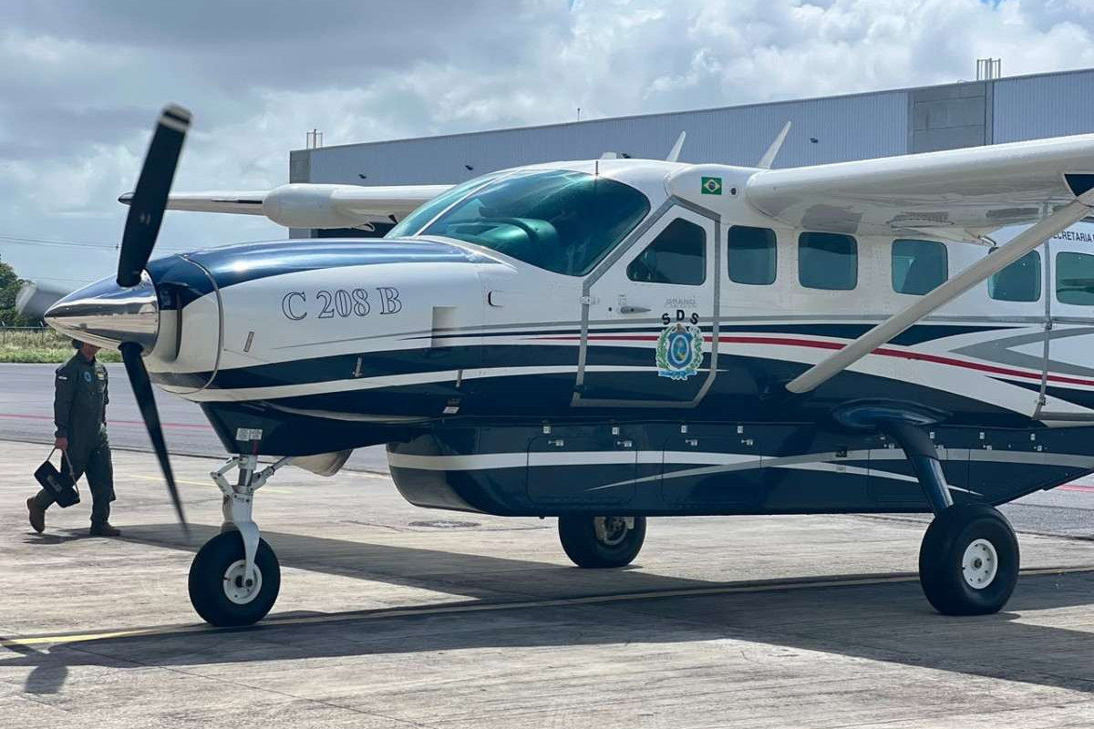 Avião Cessna Grand Caravan/Foto: Divulgação/SDS-PE