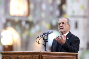 Presidente do Ir&atilde;, Masoud Pezeshkian