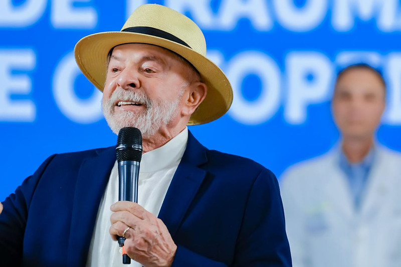 Presidente Lula durante evento de sanção da lei sobre saúde/ Ricardo Stuckert