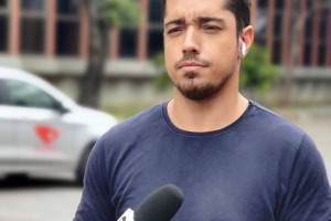 O jornalista Ca&iacute;que Verli. 
