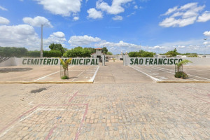 Faixada do Cemit&eacute;rio Municipal S&atilde;o Francisco de Assis, Petrol&acirc;ndia, Sert&atilde;o de Pernambuco