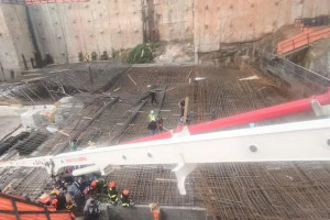 O acidente aconteceu durante a execu&ccedil;&atilde;o de uma concretagem