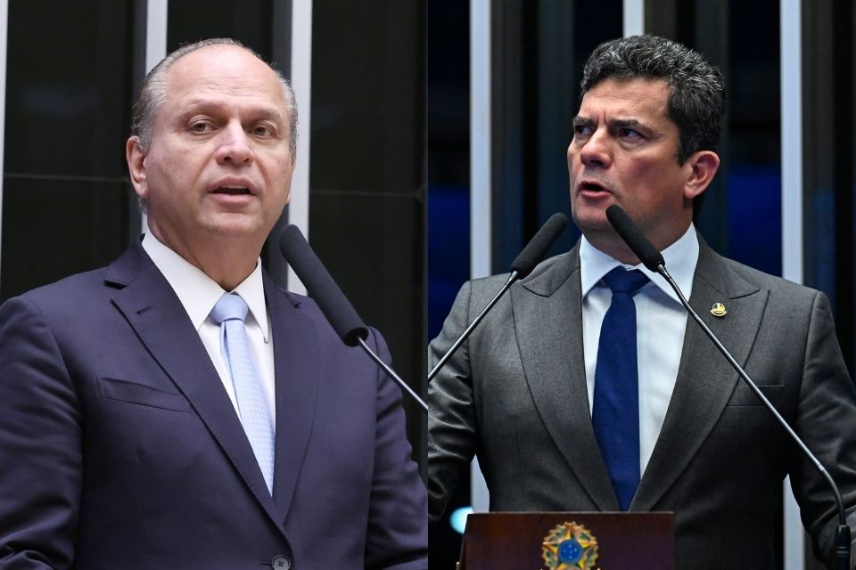 Ex-ministro da Saúde Ricardo Barros (PP) e o senador Sergio Moro (União)/Kayo Magalhães / Câmara dos deputados e Waldemir Barreto/Agência Senado