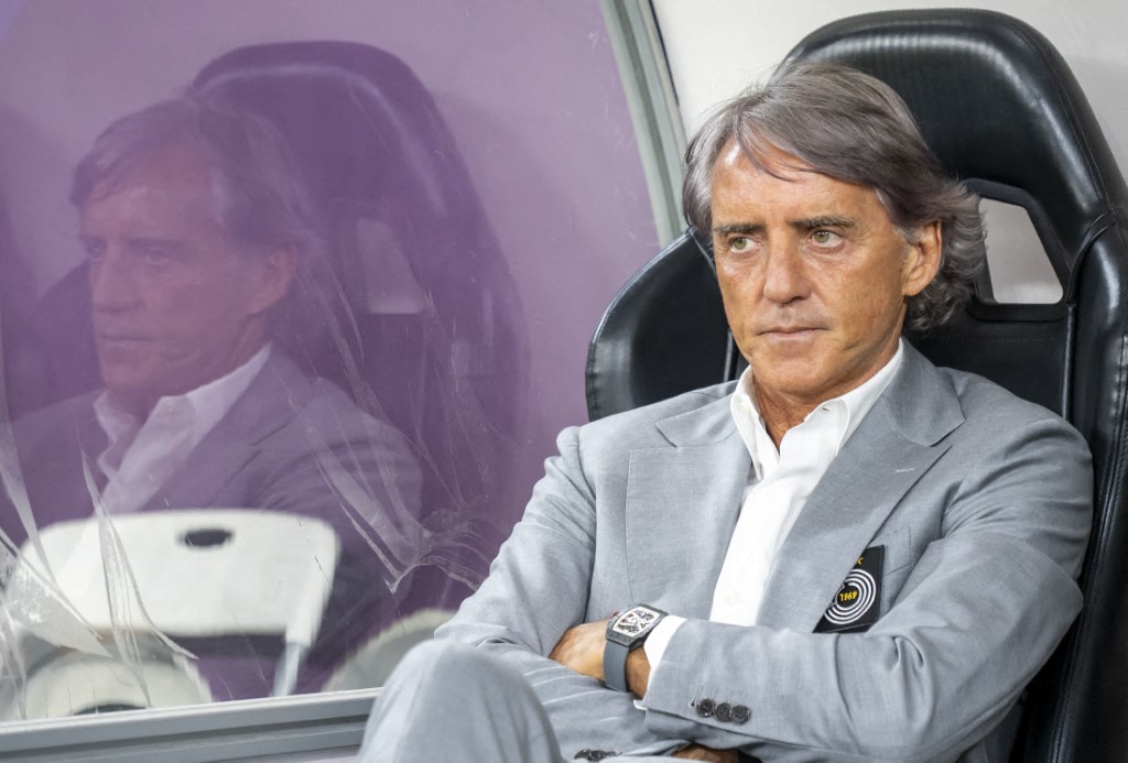  Roberto Mancini, técnico da Itália/ NurPhoto via AFP