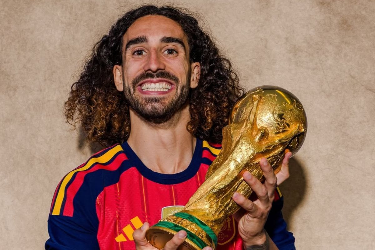 Marc Cucurella, lateral-esquerdo da Espanha na Copa do Mundo 2026/Reprodução/@cucurella3/Redes Sociais