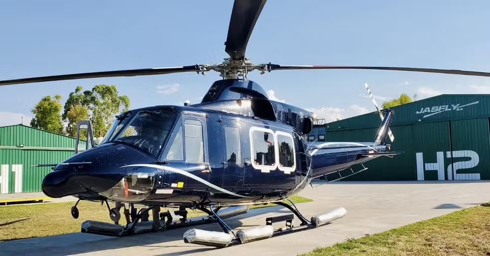 Modelo do helicóptero que caiu na Argentina/ JasFly/Divulgação