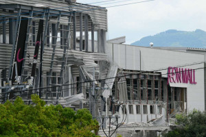 Aeon Mall Kumamoto, em Kashima, prov&iacute;ncia de Kumamoto, em 30 de julho de 2026, ap&oacute;s um terremoto atingir o sudoeste do Jap&atilde;o em 28 de julho
