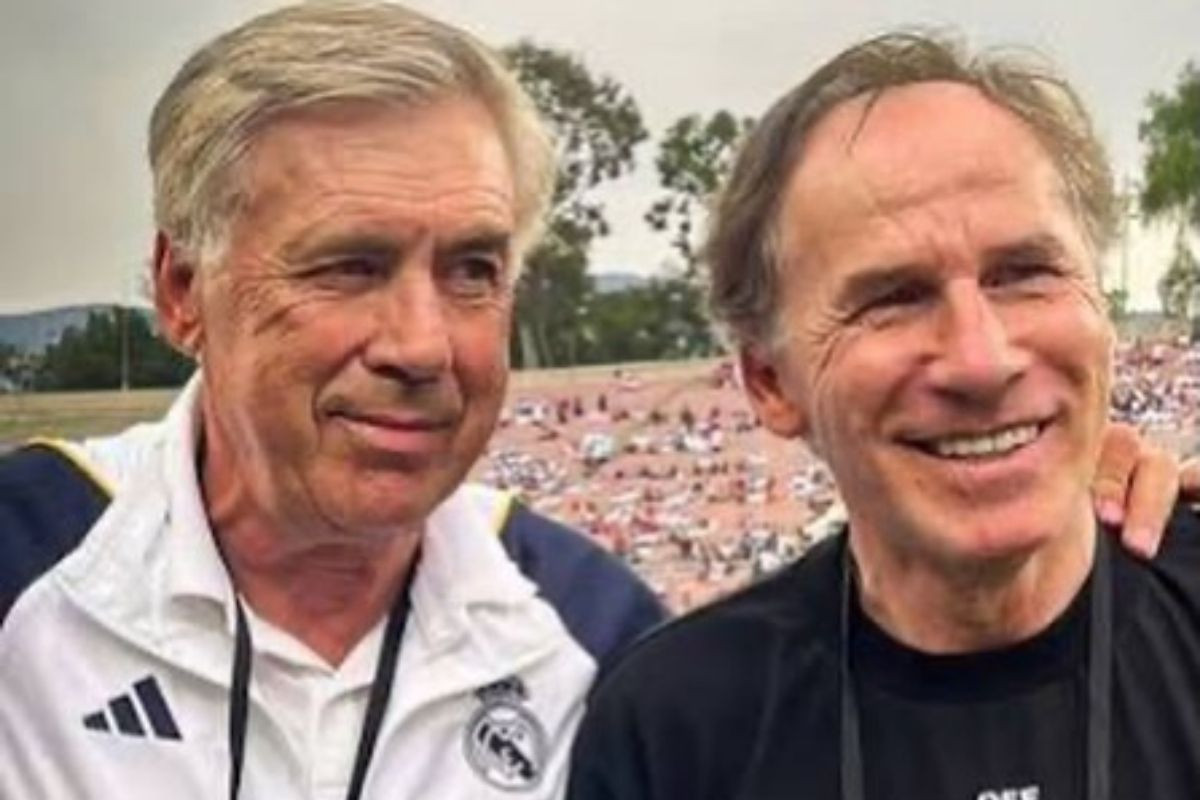 Carlo Ancelotti e Franco Baresi/Reprodução/Redes Sociais/mrancelotti