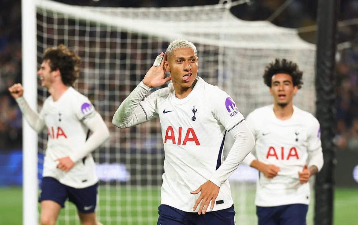 Richarlison garante vitória do Tottenham /Tottenham/Divulgação 