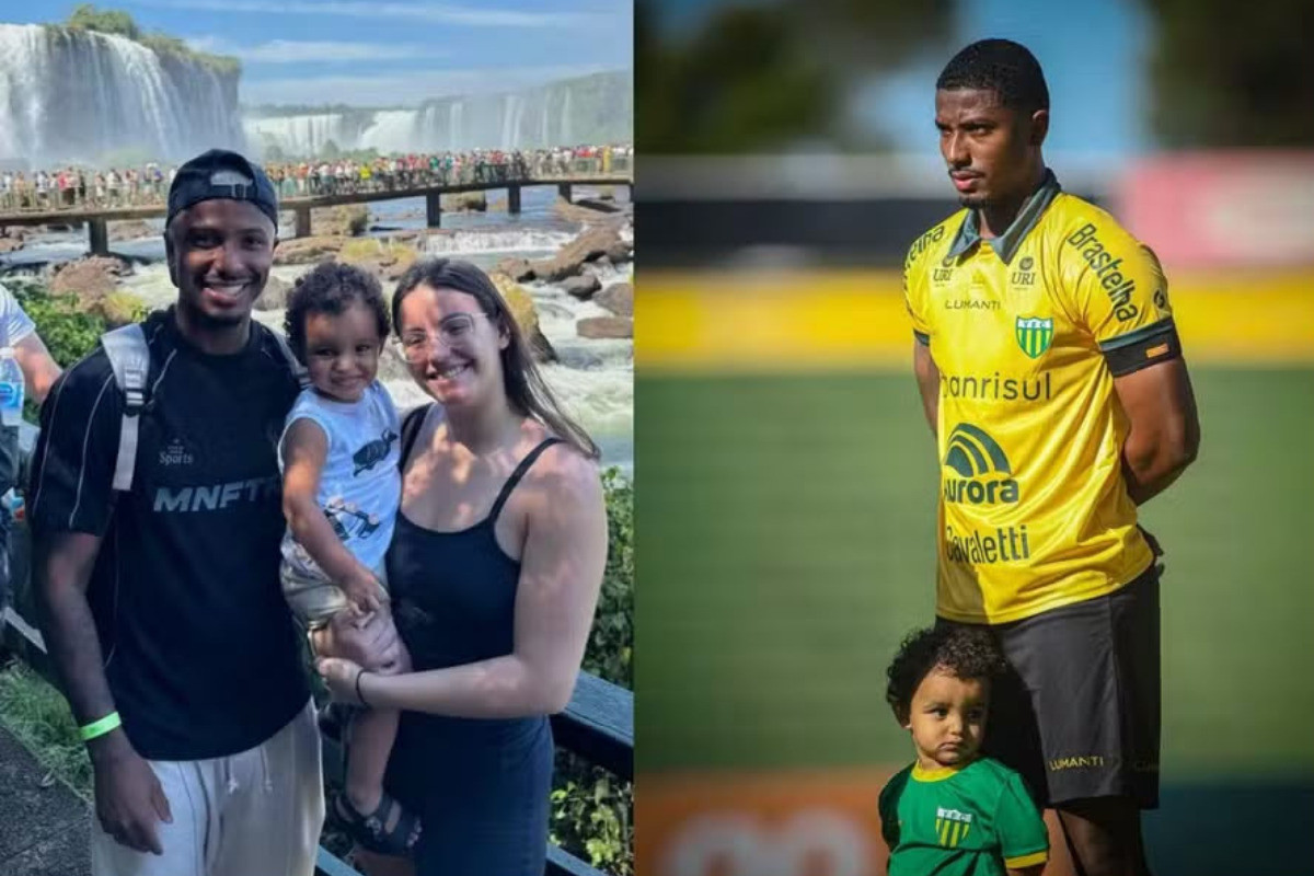 Jogador_do_Ypiranga_com_falecido_filho/Reprodução/Instagram
