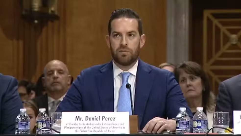 O embaixador Daniel Perez/Senado dos EUA/Reprodução