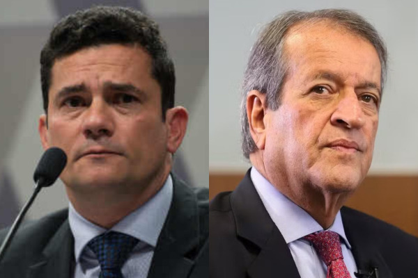 O senador e candidato ao governo do Paraná Sérgio Moro (PL-PR) e o presidente do PL Valdemar Costa Neto /Fotos: Fábio Rodrigues Pozzebom/Agência Brasil e Beto Barata/PL/Divulgação