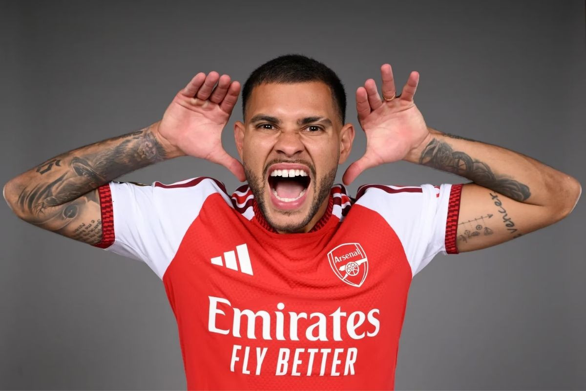 Bruno Guimarães, novo reforço do Arsenal/Reprodução/Arsenal