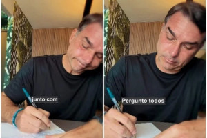 Ap&oacute;s negativa de Moraes, Fl&aacute;vio Bolsonaro narra carta ao pai nas redes sociais