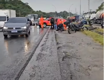 Acidente km 58 da BR-101/Reprodução/Rede Social