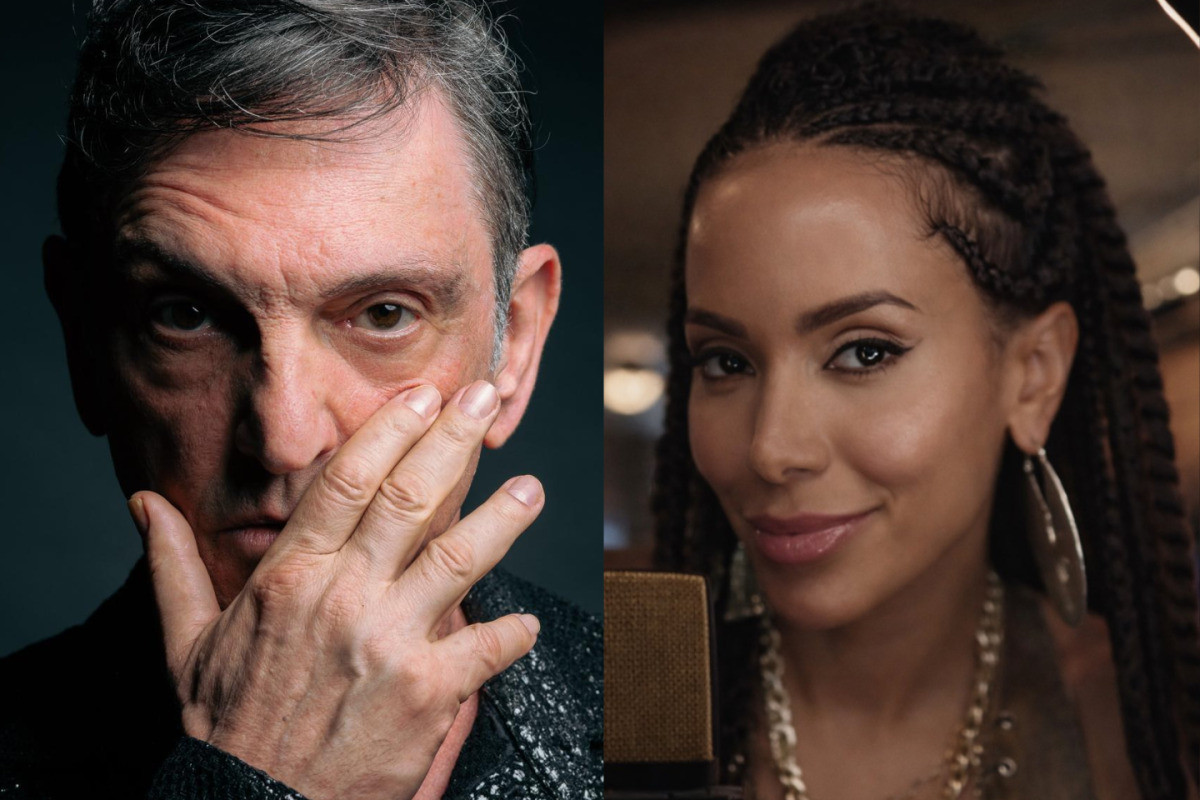 Paulo Miklos, vocalista do Titãs, e Anitta/Divulgação