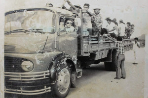 Visita do povo Truk&aacute; ao povo Kiriri em Ribeira do Pombal (BA), durante agosto de 1985