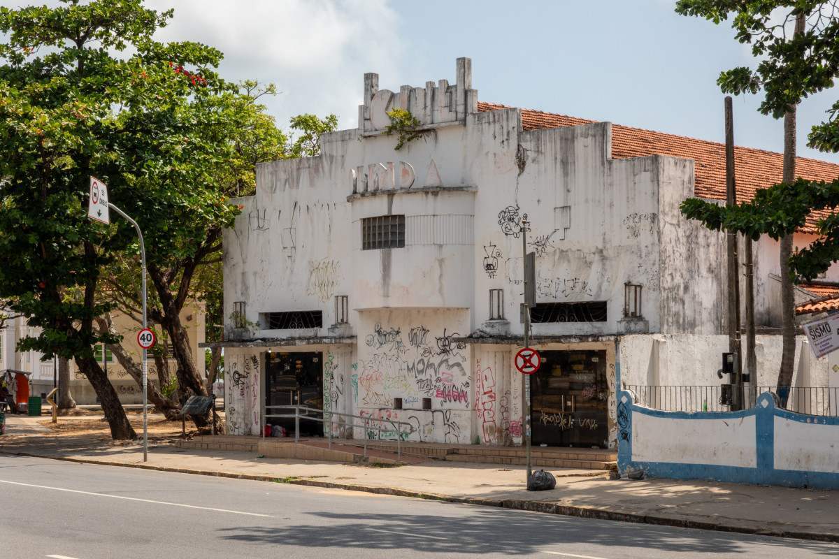 Prédio histórico do Cine Olinda será cenário de sessão ao ar livre/Foto: Eduardo Cunha