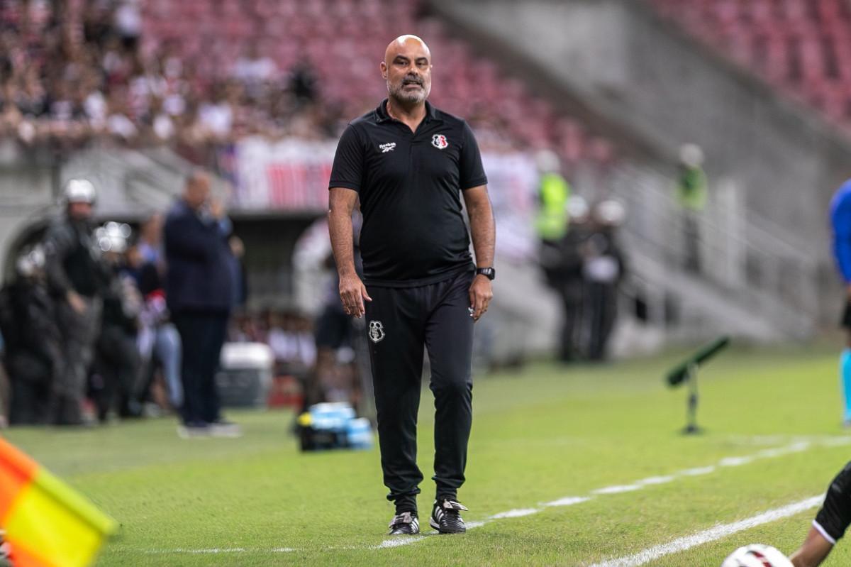 Cristian de Souza, técnico do Santa Cruz /Rafael Vieira/FPF