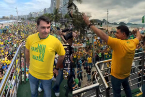 O lan&ccedil;amento ocorreu em um trio el&eacute;trico na Avenida Atl&acirc;ntica, palco tradicional de atos do ex-presidente Jair Bolsonaro