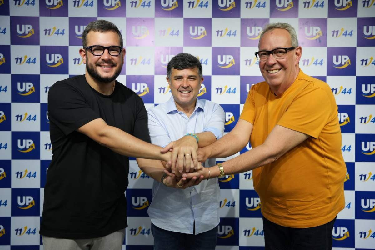 Gabriel Porto (PSB), Eduardo da Fonte (PP) e Álvaro Porto (MDB)/Foto: Igor Toscano