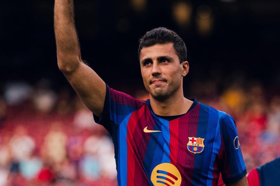 Rodri, novo jogador do Barcelona/Divulgação / FC Barcelona