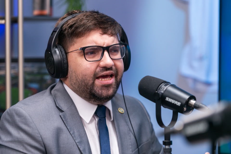 Conselheiro do Náutico Gabriel Cavalcanti, em participação no podcast Futebol Diario/Rafael Vieira / DP Foto