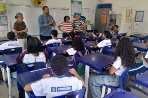 Estudantes da rede municipal de educa&ccedil;&atilde;o de Camaragibe