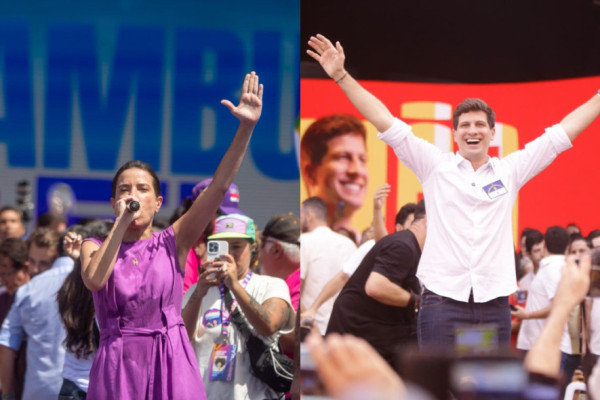 Raquel Lyra e Jo&atilde;o Campos lideram disputa ao Governo de Pernambuco
