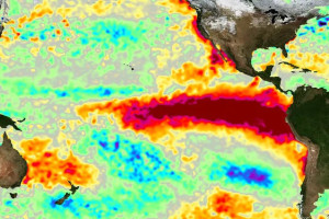 Os oceanos continuar&atilde;o esquentando at&eacute; que o atual El Ni&ntilde;o atinja seu pico, o que est&aacute; previsto para algum momento entre novembro e janeiro