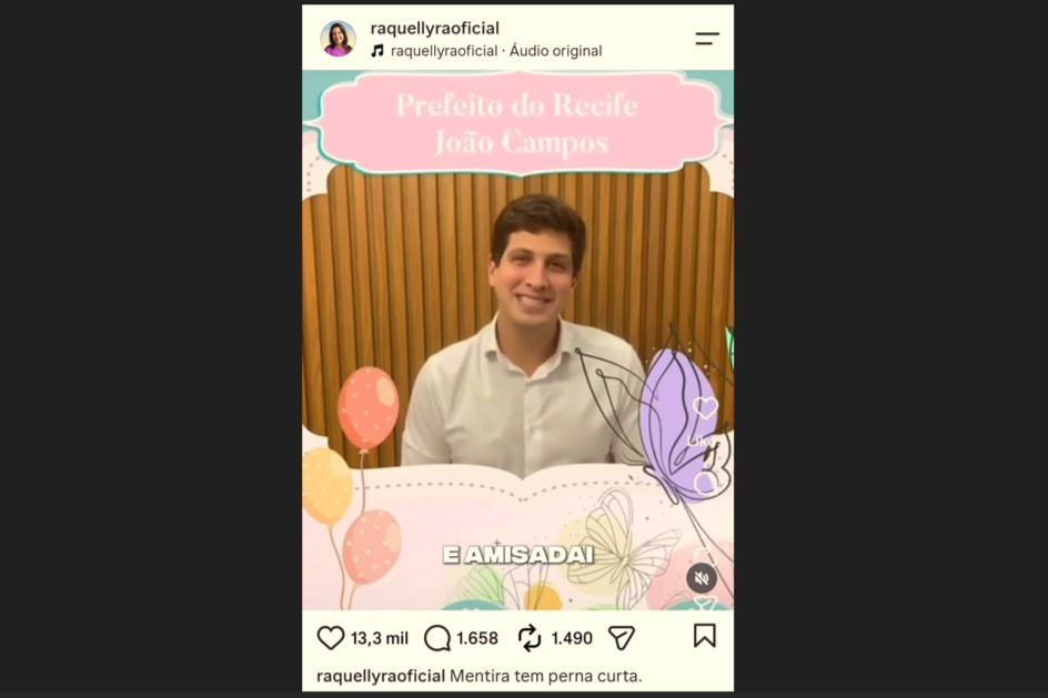 Vídeo original estava postado no perfil do acusado/Instagram/ Reprodução