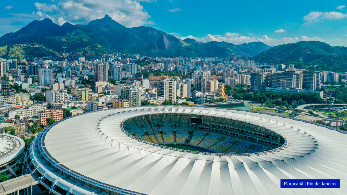 Para erguer o Maracanã, foram usados 80 mil metros cúbicos de concreto e quinhentos mil sacos de cimento (Divulgação/Votorantim Cimentos)