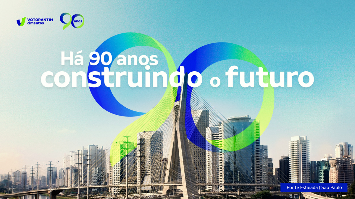 Em 2008, a Votorantim Cimentos também esteve presente na construção da Ponte Estaiada, em São Paulo, um ícone da engenharia brasileira (Divulgação/Votorantim Cimentos)