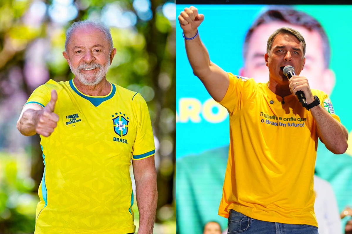 Entre os principais pontos estão os cenários de intenção de voto para o primeiro turno e as simulações de segundo turno, com atenção especial à disputa entre o presidente Luiz Inácio Lula da Silva e o senador Flávio Bolsonaro/Fotos: Ricardo Stuckert/Divulgação e Vittor Sales