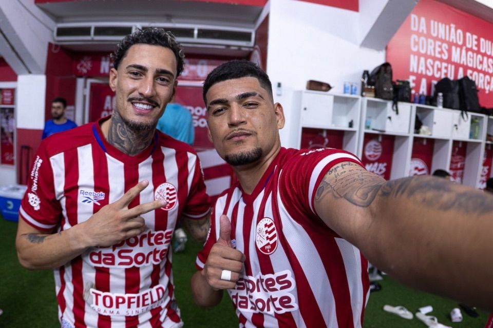Derek e Luiz Cláudio, atacantes do Náutico/Divulgação / Náutico