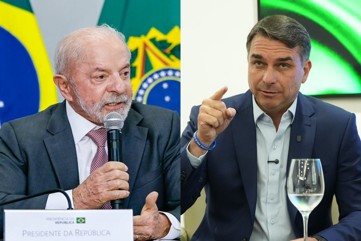 Luiz Inácio Lula da Silva e Flávio Bolsonaro estão tecnicamente empatados/Fotos: Ricardo Stuckert e Charles Vieira