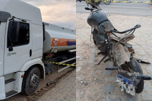 Motociclista morre em acidente com caminh&atilde;o na BR-408 em Tracunha&eacute;m
