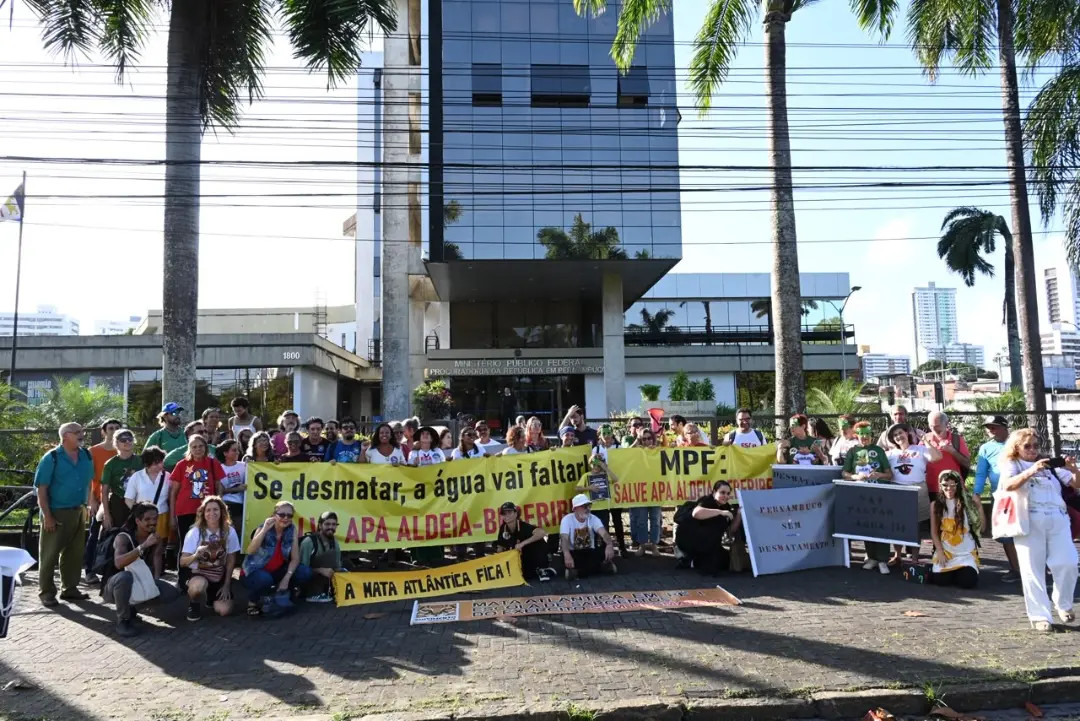 Ambientalistas realizaram em agosto protesto contra desmatamentos
/Foto: AgênciaJCMazella/ Divulgação